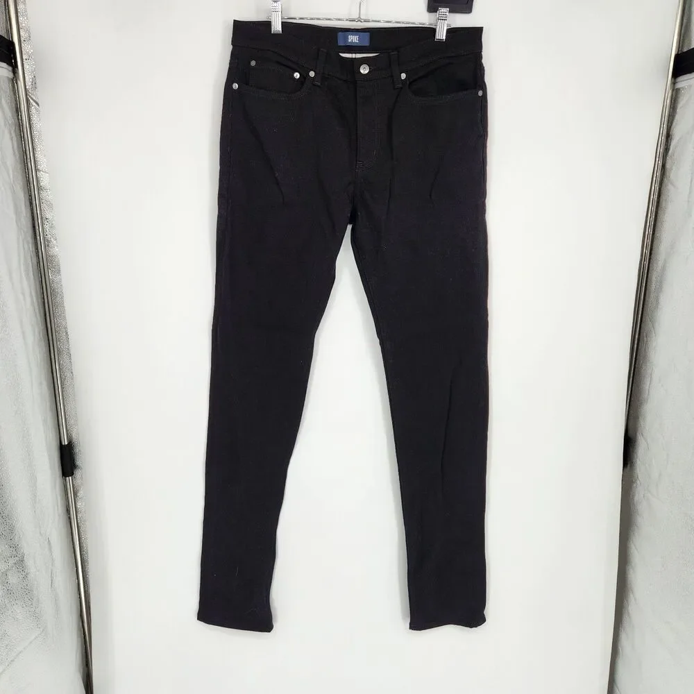 Spoke Men's Size 34 Black Build A 12 Oz Denim Jeans